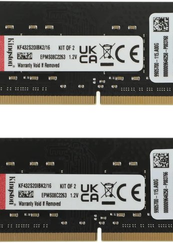 Память SO-DIMM DDR4 2x8Gb 3200MHz Kingston KF432S20IBK2/16 Fury Impact RTL PC4-25600 CL20 260-pin 1.2В single rank Ret