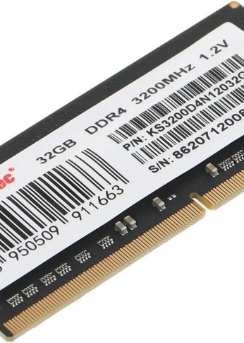 Память SO-DIMM DDR4 32Gb 3200MHz Kingspec KS3200D4N12032G RTL PC4-25600 260-pin 1.35В Ret