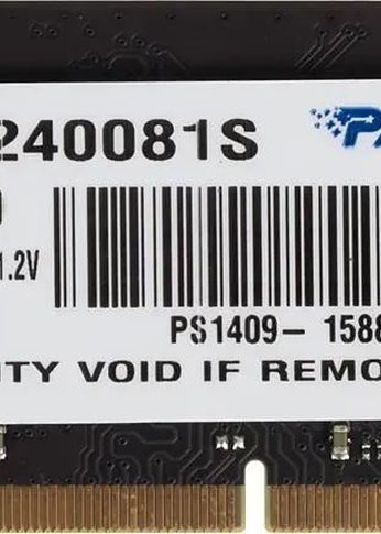 Память SO-DIMM DDR4 8GB 2400MHz Patriot PSD48G240081S PC4-19200