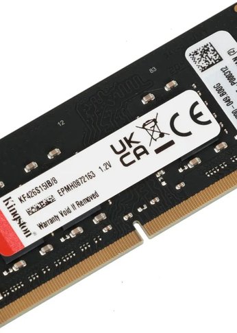 Память SO-DIMM DDR4 8Gb 2666MHz Kingston KF426S15IB/8 Fury Impact RTL PC4-21300 CL15 260-pin 1.2В single rank Ret