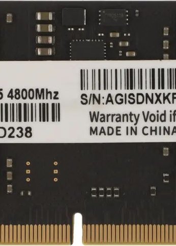 Память SO-DIMM DDR5 16GB 4800MHz AGi AGI480016SD238 OEM PC5-38400 CL40 262-pin 1.1В single rank OEM