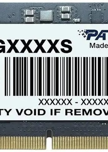 Память SO-DIMM DDR5 16Gb 4800MHz Patriot PSD516G480081S RTL PC5-38400 CL40 260-pin 1.1В dual rank Ret