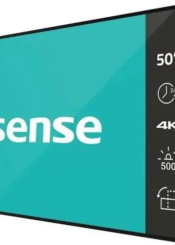 Панель Hisense 50" 50DM66D черный D-LED DID LED 8ms 16:9 HDMI M/M матовая 1200:1 500cd 178гр/178гр 3840x2160 DP 4K USB 11кг