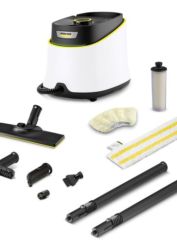 Пароочиститель напольный Karcher EasyFix SC 3 Deluxe 1900Вт белый
