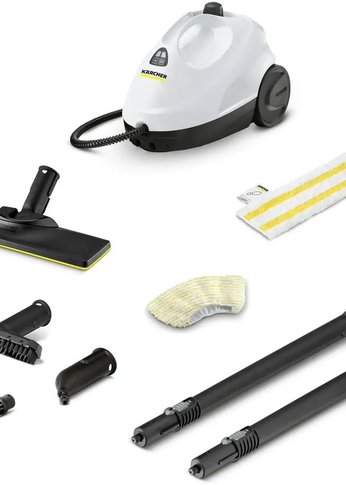 Пароочиститель напольный Karcher SC 2 EasyFix 1500Вт белый/черный