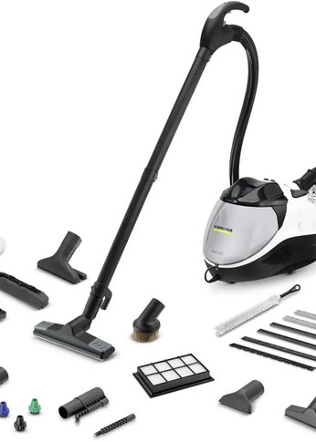 Пароочиститель напольный Karcher SV 7 2200Вт белый/черный