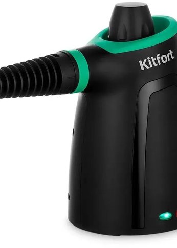 Пароочиститель ручной Kitfort КТ-9170-2 1050Вт черный/зеленый