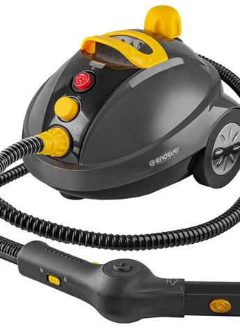 Пароочиститель универсальный  Endever Odyssey Q-808, темно-серый/желтый