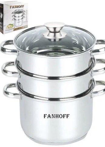 Пароварка Fanhoff FH-600-24/3 5.5л серебристый