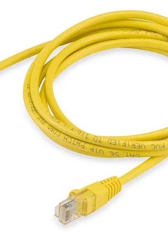 Патч-корд Buro UTP 4 пары cat5E CCA molded 2м желтый RJ-45 (m)-RJ-45 (m)