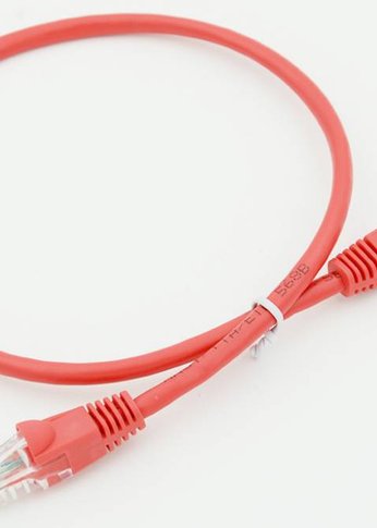 Патч-корд cat5E molded 0.5м красный RJ-45 (m)-RJ-45 (m)