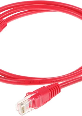 Патч-корд cat5E molded 1м красный RJ-45 (m)-RJ-45 (m)