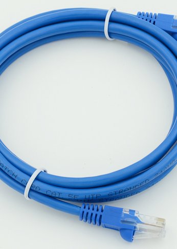 Патч-корд cat5E molded 2м синий RJ-45 (m)-RJ-45 (m)