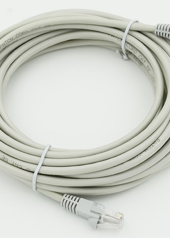 Патч-корд cat5E molded 7.5м серый RJ-45 (m)-RJ-45 (m)