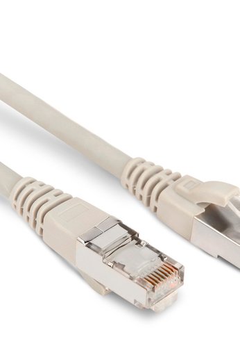 Патч-корд Hyperline PC-LPM-STP-RJ45-RJ45-C6-1.5M-LSZH-GY U/FTP RJ-45<>RJ-45 кат.6 1.5м серый LSZH (уп.:1шт)