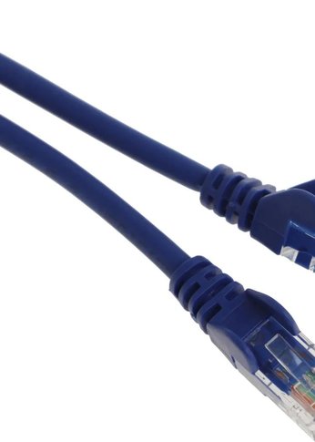 Патч-корд Lanmaster LAN-PC45/U5E-1.0-BL UTP RJ-45 вил.-вилка RJ-45 кат.5E 1м синий LSZH (уп.:1шт)