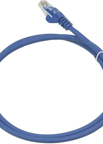 Патч-корд Lanmaster LAN-PC45/U5E-1.0-BL UTP RJ-45 вил.-вилка RJ-45 кат.5E 1м синий LSZH (уп.:1шт)