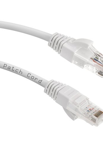 Патч-корд Lanmaster LAN-PC45/U5E-1.0-WH UTP RJ-45 вил.-вилка RJ-45 кат.5E 1м белый LSZH (уп.:1шт)