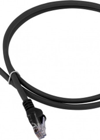 Патч-корд Lanmaster LAN-PC45/U6-1.0-BK UTP RJ-45 вил.-вилка RJ-45 кат.6 1м черный LSZH (уп.:1шт)