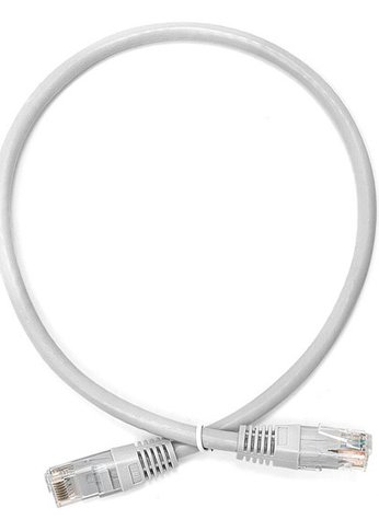 Патч-корд Lanmaster TWT-45-45-0.5/6-GY UTP RJ-45 вил.-вилка RJ-45 кат.6 0.5м серый ПВХ (уп.:1шт)