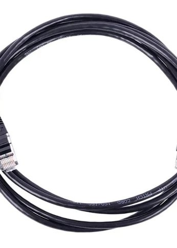Патч-корд Lanmaster TWT-45-45-0.5-BK UTP RJ-45 вил.-вилка RJ-45 кат.5E 0.5м черный ПВХ (уп.:1шт)