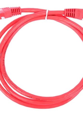 Патч-корд Lanmaster TWT-45-45-0.5-RD UTP RJ-45 вил.-вилка RJ-45 кат.5E 0.5м красный ПВХ (уп.:1шт)