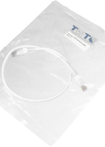 Патч-корд Lanmaster TWT-45-45-0.5-WH UTP RJ-45 вил.-вилка RJ-45 кат.5E 0.5м белый ПВХ (уп.:1шт)