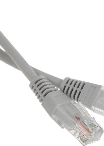 Патч-корд Lanmaster TWT-45-45-1.0-GY UTP RJ-45 вил.-вилка RJ-45 кат.5E 1м серый ПВХ (уп.:1шт)