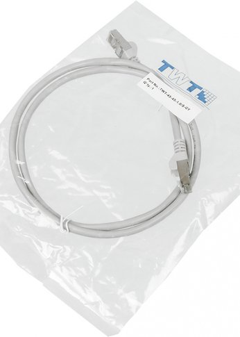 Патч-корд Lanmaster TWT-45-45-1.0/S-GY FTP RJ-45 вил.-вилка RJ-45 кат.5E 1м серый ПВХ (уп.:1шт)