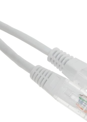 Патч-корд Lanmaster TWT-45-45-1.0-WH UTP RJ-45 вил.-вилка RJ-45 кат.5E 1м белый ПВХ (уп.:1шт)