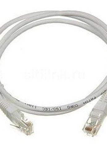 Патч-корд Lanmaster TWT-45-45-1.0-WH UTP RJ-45 вил.-вилка RJ-45 кат.5E 1м белый ПВХ (уп.:1шт)