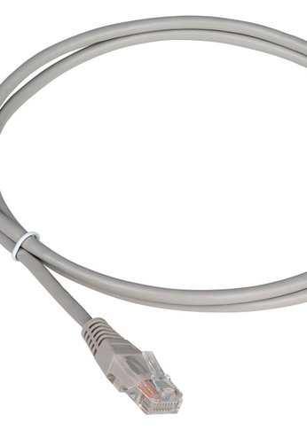 Патч-корд Lanmaster TWT-45-45-1.5-GY UTP RJ-45 вил.-вилка RJ-45 кат.5E 1.5м серый ПВХ (уп.:1шт)