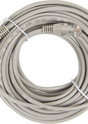 Патч-корд Lanmaster TWT-45-45-10-GY UTP RJ-45 вил.-вилка RJ-45 кат.5E 10м серый ПВХ (уп.:1шт)