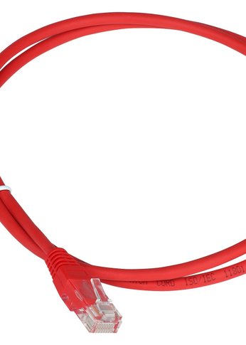 Патч-корд Lanmaster TWT-45-45-10-RD UTP RJ-45 вил.-вилка RJ-45 кат.5E 10м красный ПВХ (уп.:1шт)