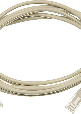 Патч-корд Lanmaster TWT-45-45-3.0-GY UTP RJ-45 вил.-вилка RJ-45 кат.5E 3м серый ПВХ (уп.:1шт)