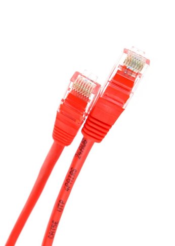 Патч-корд Telecom CAT5E UTP 15M RED NA102-R-15M