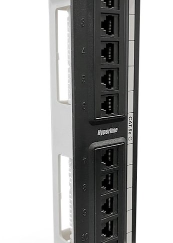 Патч-панель Hyperline PPW-12-8P8C-C5E 12xRJ45 кат.5e UTP