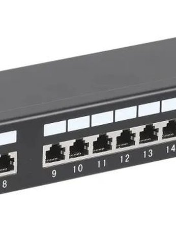 Патч-панель ITK PP24-1UC5ES-D05 19" 1U 24xRJ45 кат.5e STP