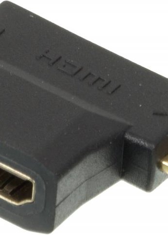 Переходник аудио-видео HDMI (f)/Micro HDMI (m)/Mini HDMI (m) черный (+ Mini HDMI (Male))