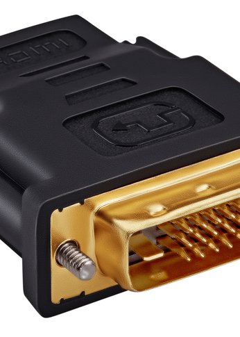 Переходник Buro HDMI-19FDVID-M_ADPT HDMI (f) DVI-D (m) черный