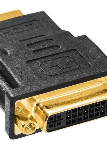 Переходник Buro HDMI-19M-DVI-I(F)-ADPT DVI-I(f) HDMI (m) черный