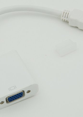 Переходник HDMI (m) VGA (f) 0.1м белый