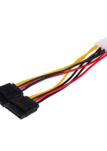 Переходник питания MOLEX to 2SATA Atcom  AT8605 0.2m