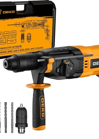 Перфоратор Deko DKH850W патрон:SDS-plus уд.:3Дж 850Вт