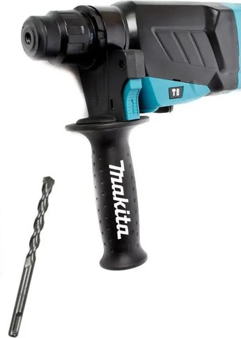 Перфоратор Makita HR2630 + набор буров B-54704 патрон:SDS-plus уд.:2.9Дж 800Вт (кейс в комплекте)