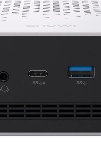ПК Мини Chuwi UBox Ryzen 5 6600H (3.3) 16Gb SSD512Gb 660M Windows 11 Professional 2x2.5GbitEth WiFi BT 90W белый/черный