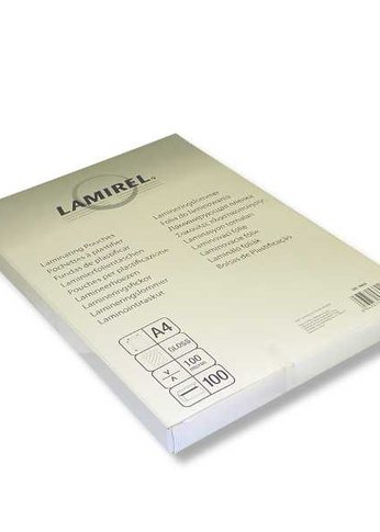 Пленка для ламинирования Fellowes 100мкм A4 (100шт) глянцевая Lamirel (LA-78658)