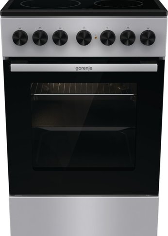 Плита электрическая Gorenje GEC5B20SG серебристый стеклокерамика (без крышки)