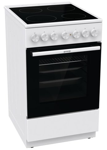 Плита электрическая Gorenje GEC5B41WG белый стеклокерамика (без крышки)