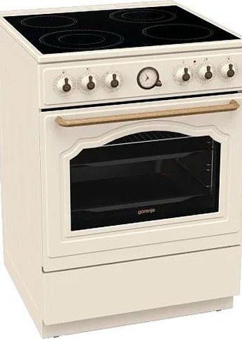 Плита электрическая Gorenje GECS6B70CLI бежевый стеклокерамика (без крышки)